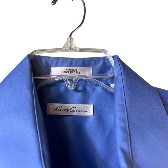 Kenneth Cole NY Button Front Long Sleeve Dress Shirt 16 Neck 34/35 Arm (2929) - Picture 2 of 4